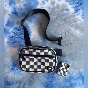 Thread Checkered Sling w/Matching Wallet